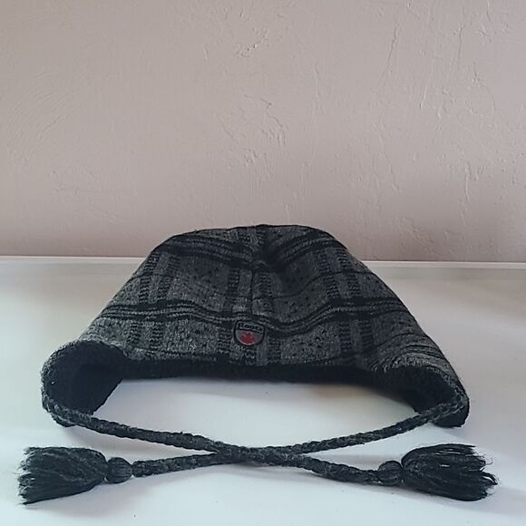 Roots Trapper Sherpa Lined Wool Plaid Winter Hat Adult One Size Unisex - Picture 3 of 13